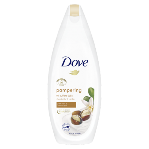 Dove Pampering Shea Butter & Vanilla Scent Body Wash 225ml Dove Pampering Shea Butter & Vanilla Scent Body Wash 225ml